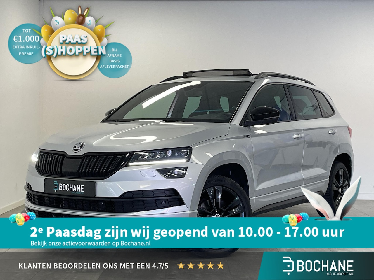 Skoda Karoq - 1.5 TSI ACT Sportline Business NL-auto | 1e Eig. | Winterpakket | Panoramadak | El. Achter - AutoWereld.nl