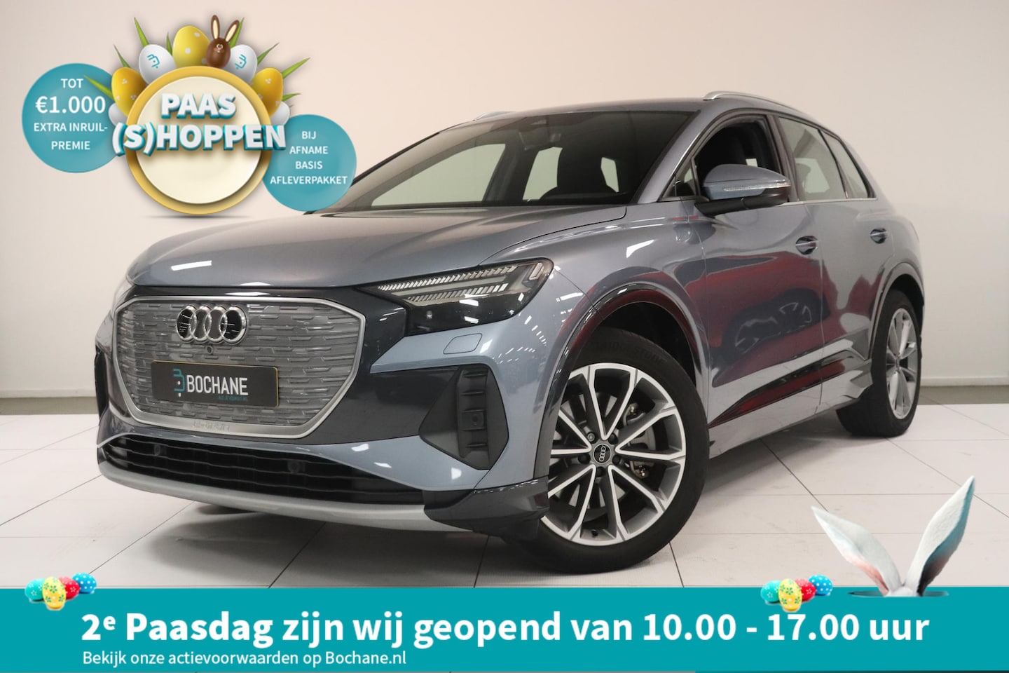Audi Q4 e-tron - 40 Launch edition Advanced 77 kWh | Warmtepomp | SoH 93% | Leder bekleding | 20" Lichtmeta - AutoWereld.nl