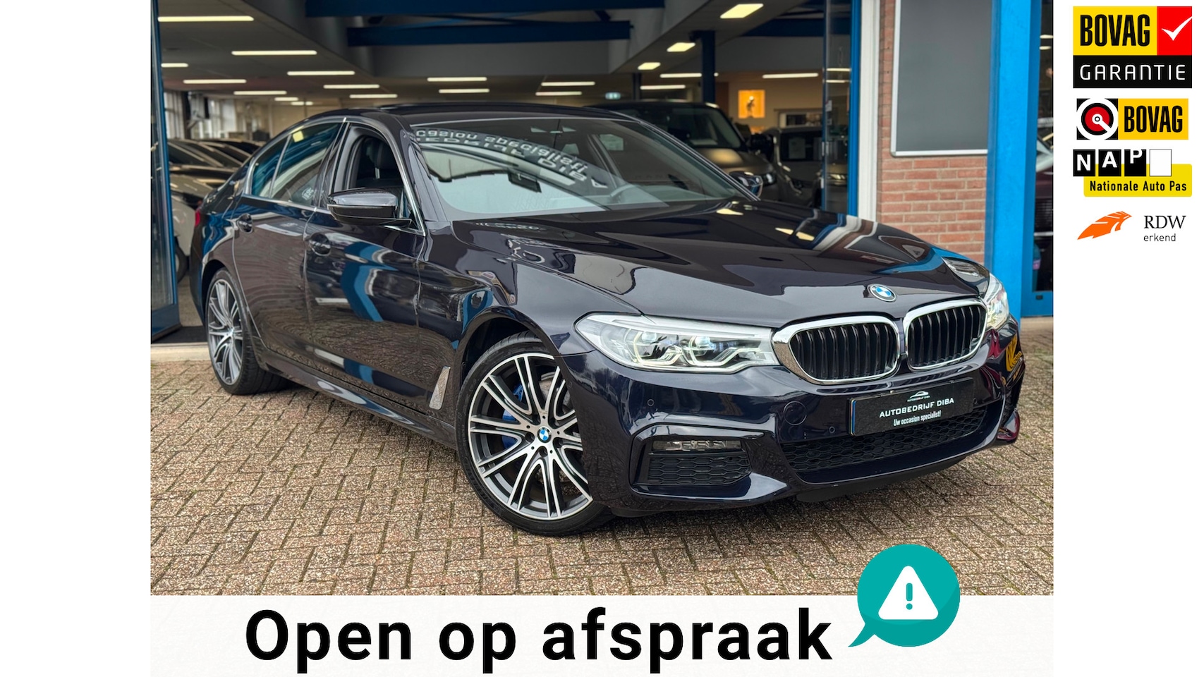 BMW 5-serie - 530e M-Pakket 2019 NAVI LEDER CAMERA LM NAP! - AutoWereld.nl