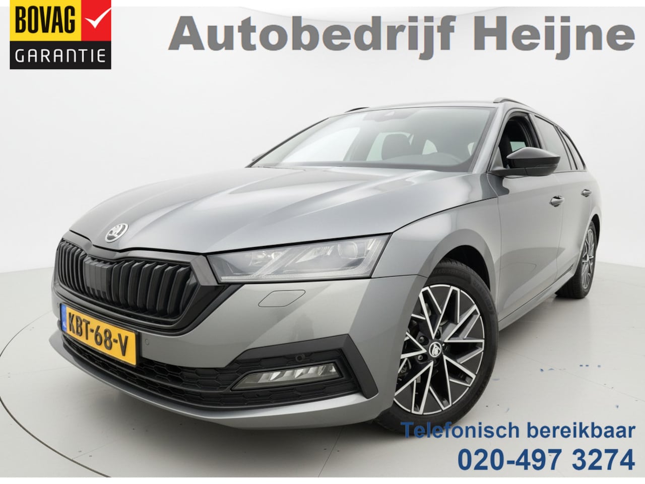 Skoda Octavia Combi - 1.5 TSI MHEV 150PK SPORTLINE BUSINESS CAMERA/NAVI/HEAD-UP/SFEERVERL. - AutoWereld.nl