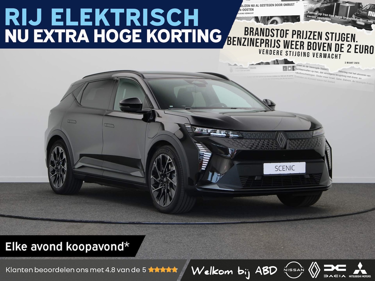 Renault Scenic E-Tech - esprit Alpine Long range | 20” lichtmetalen wielen ‘Speedway’ | Achteruitrijcamera | Adapt - AutoWereld.nl