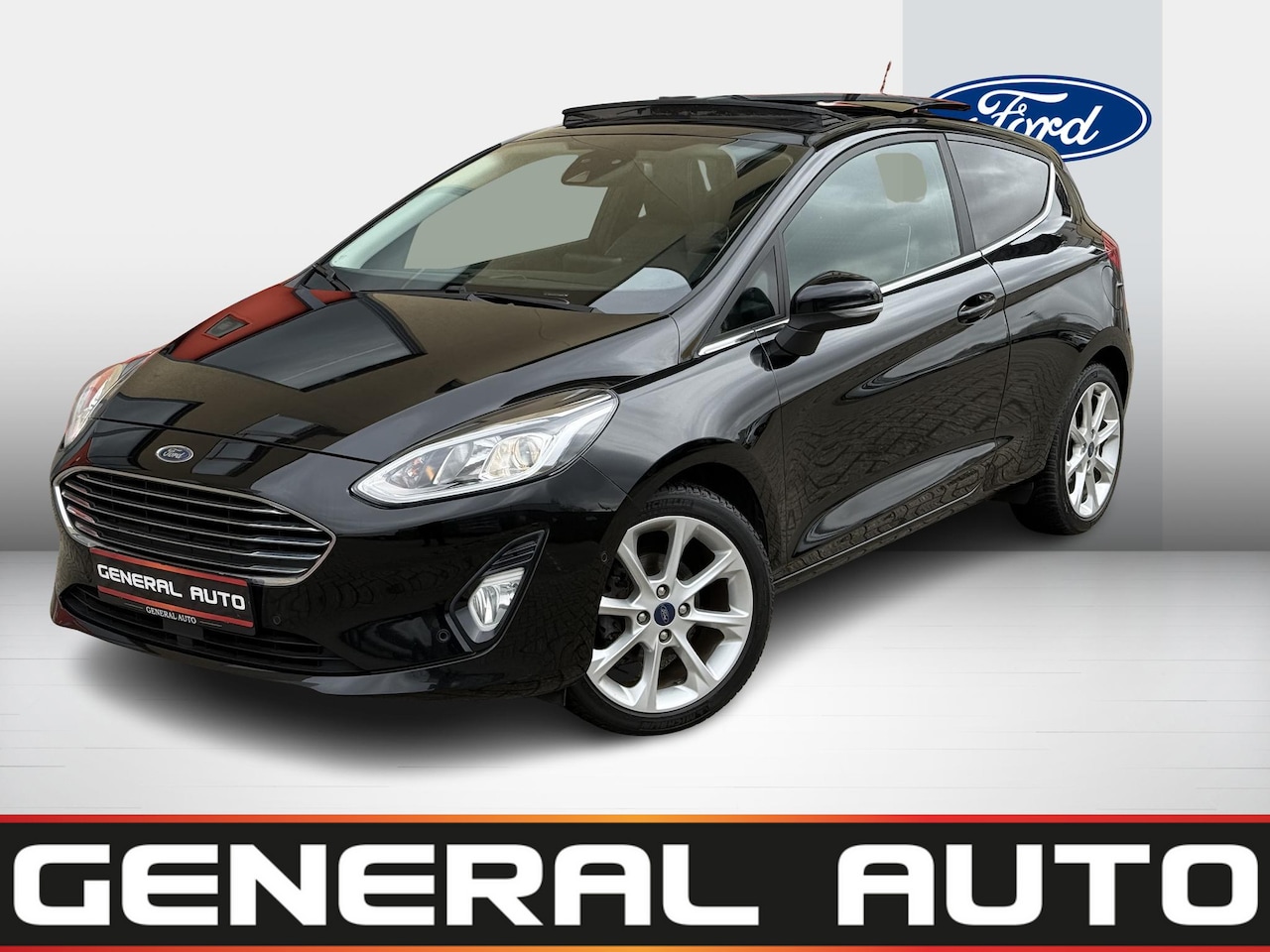 Ford Fiesta - 1.0 EcoBoost Titanium 1.0 EcoBoost Titanium, Panoramadak, NEW Distributi - AutoWereld.nl