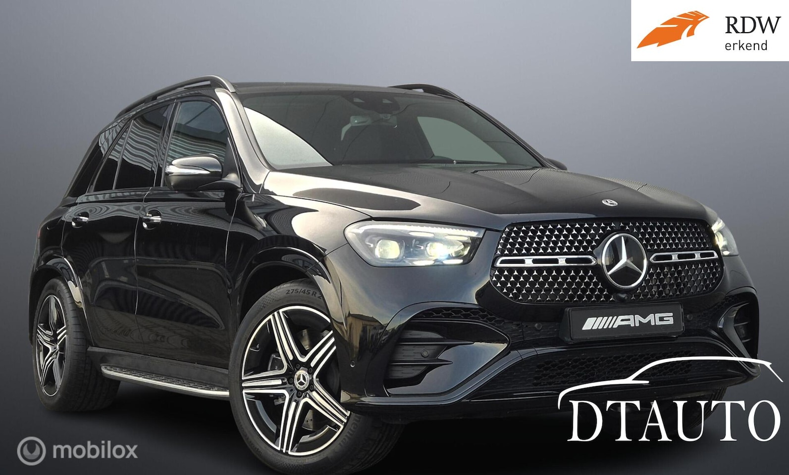 Mercedes-Benz GLE-Klasse - 450 d 4MATIC V6 Premium Plus 2xAMG Distr Panorama Nightpakket Grijs kenteken * DIRECT RIJD - AutoWereld.nl