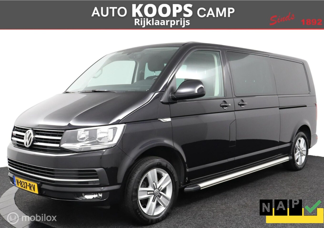 Volkswagen Transporter - T6 Dubbele Cabine 2.0 TDI 150Pk DSG-7 4-Motion Lang Highline BTW Vrij/Marge | 2X Schuifdeu - AutoWereld.nl