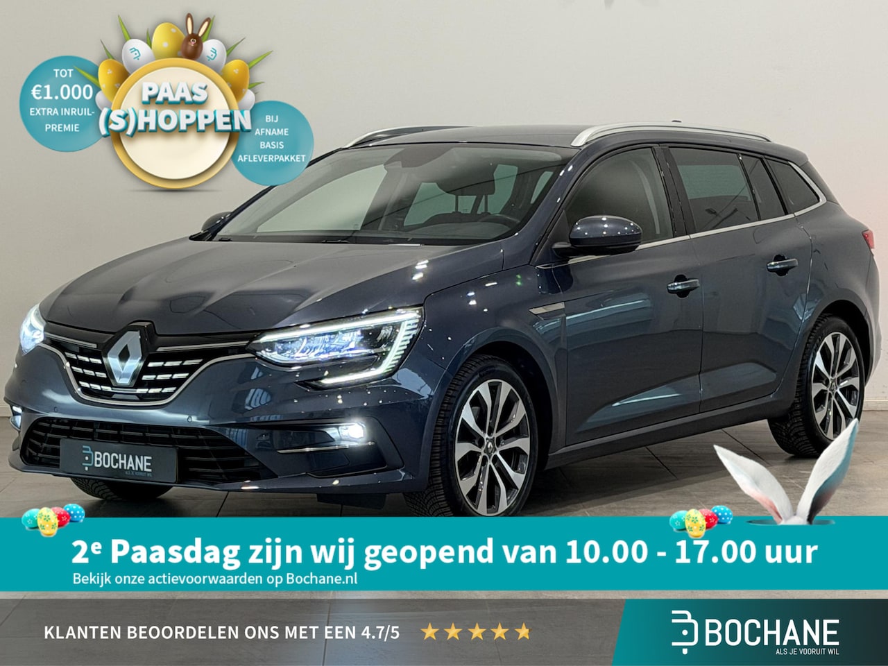 Renault Mégane Estate - 1.3 TCe 140 EDC Techno | Trekhaak 1.700 KG | All season banden | Dodehoek Detectie - AutoWereld.nl