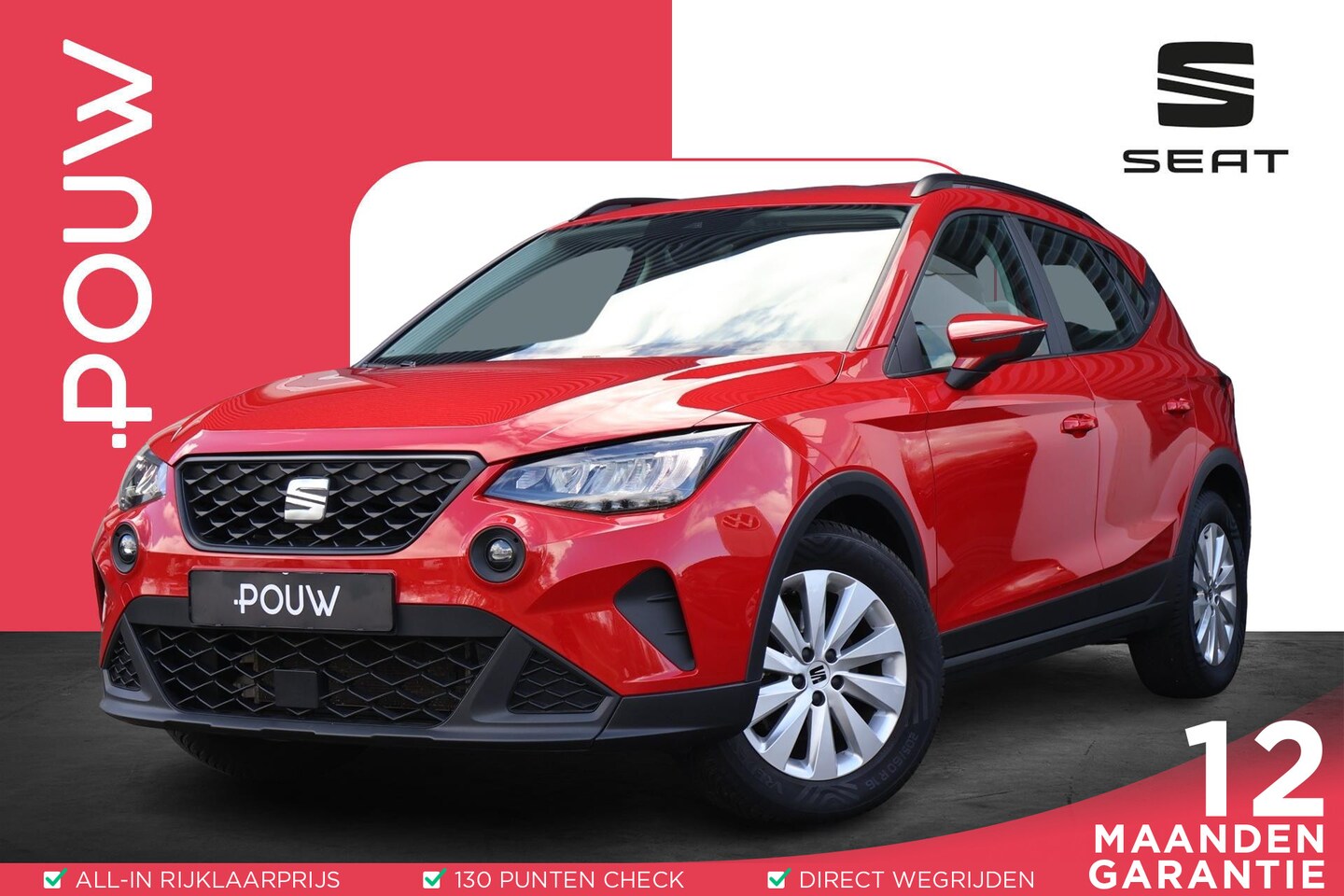 SEAT Arona - 1.0 TSI 95pk Style | Airco Automatisch | Parkeersensoren Achter | Apple CarPlay/ Android A - AutoWereld.nl