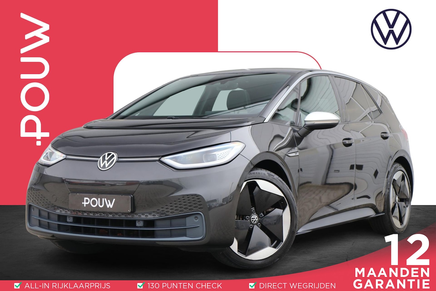 Volkswagen ID.3 - 204pk First Max 58 kWh | SoH 94% | Panoramadak | Achteruitrijcamera | Navigatie | Stoelver - AutoWereld.nl