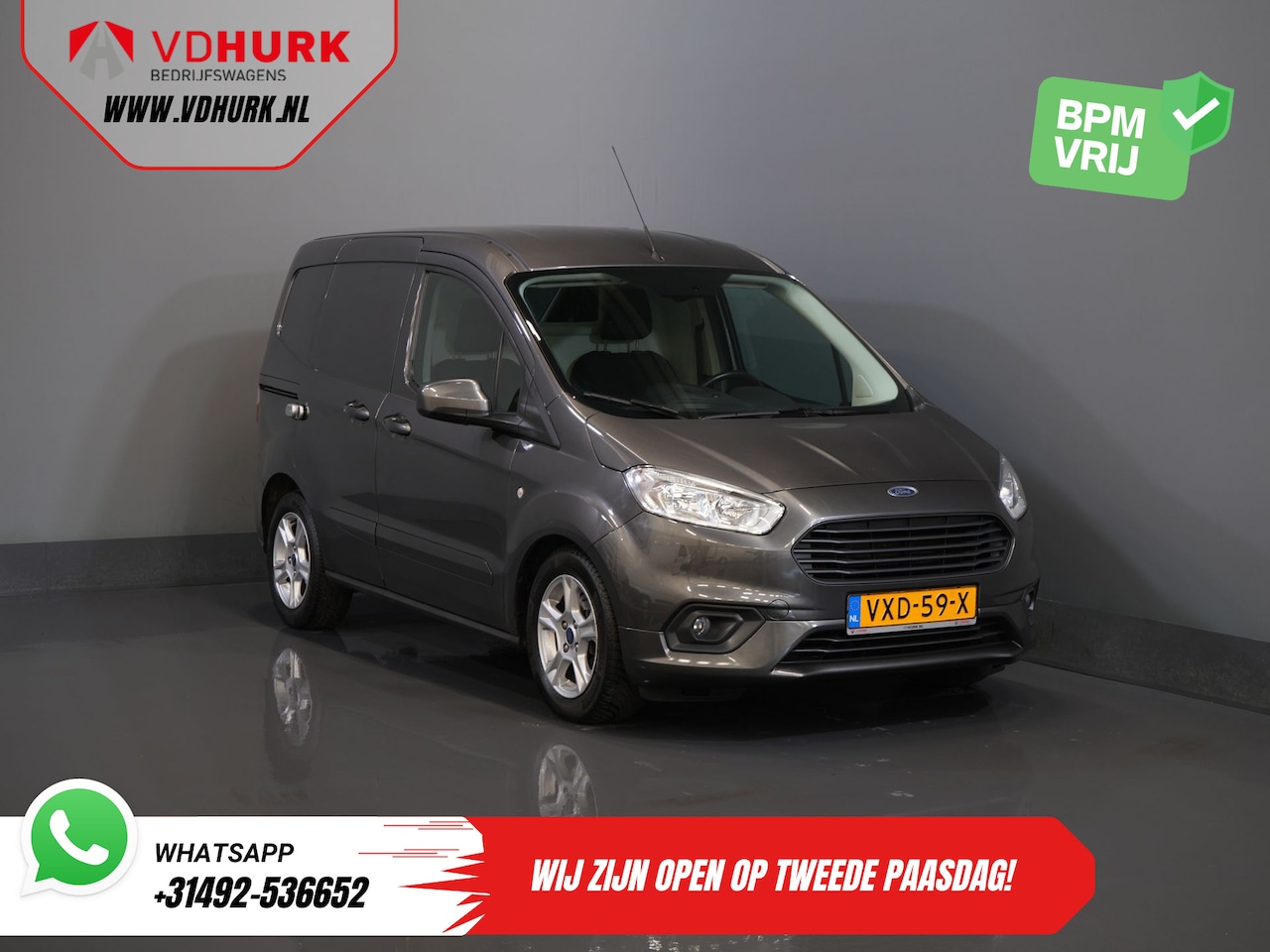 Ford Transit Courier - 1.5 TDCI 100 pk Limited Stoelverw./ Voorruitverw./ Navi/ Carplay/ Camera/ Climate/ PDC/ LM - AutoWereld.nl