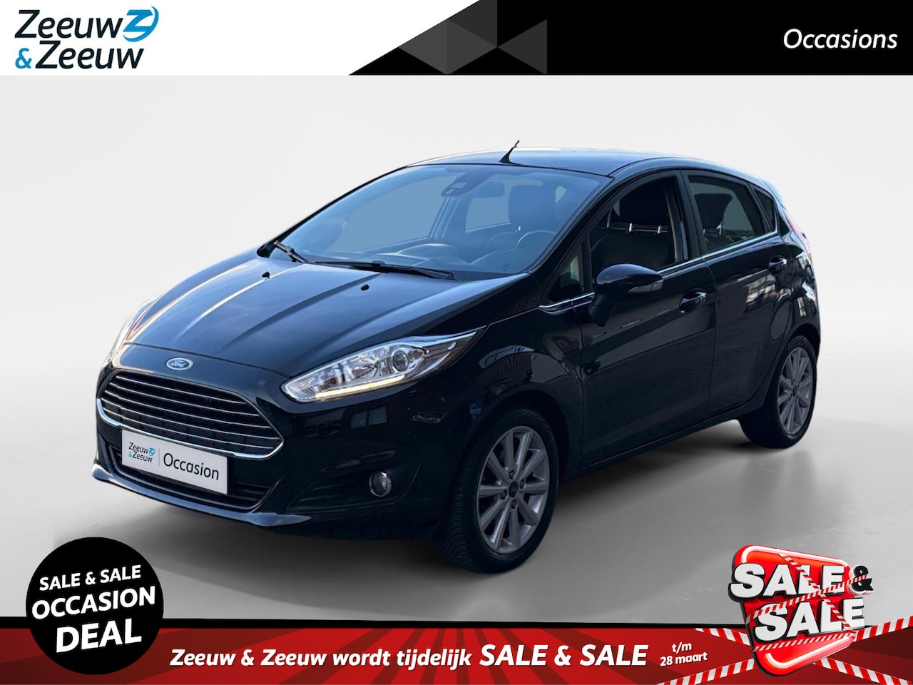 Ford Fiesta - 1.0 EcoBoost Titanium | 12 Maanden BOVAG Garantie | Navigatie | Airco | Climate Control | - AutoWereld.nl