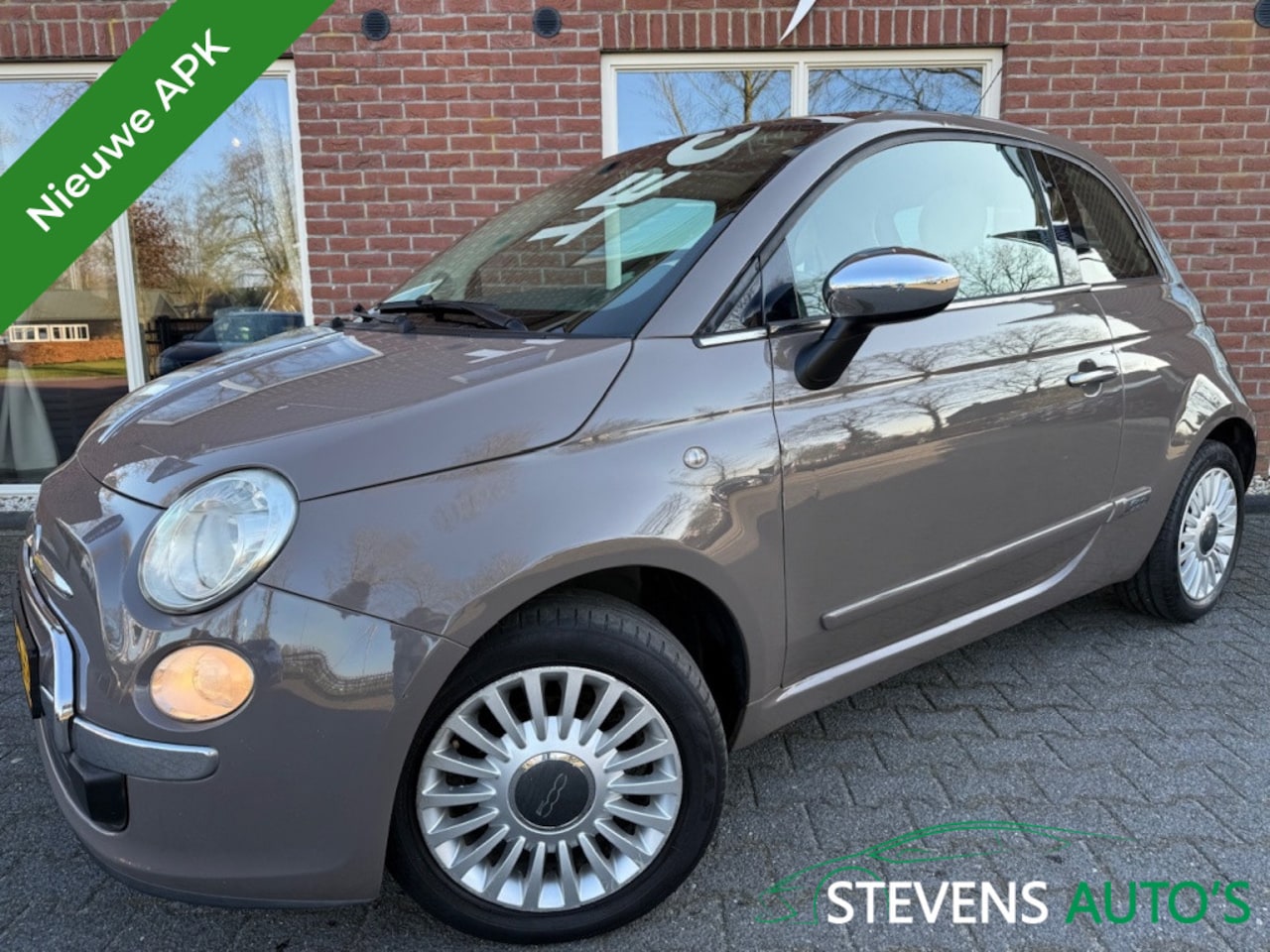 Fiat 500 - 1.2 Lounge NIEUW APK / RIJDT GOED / PANODAK / AIRCO / LMV / GROO - AutoWereld.nl