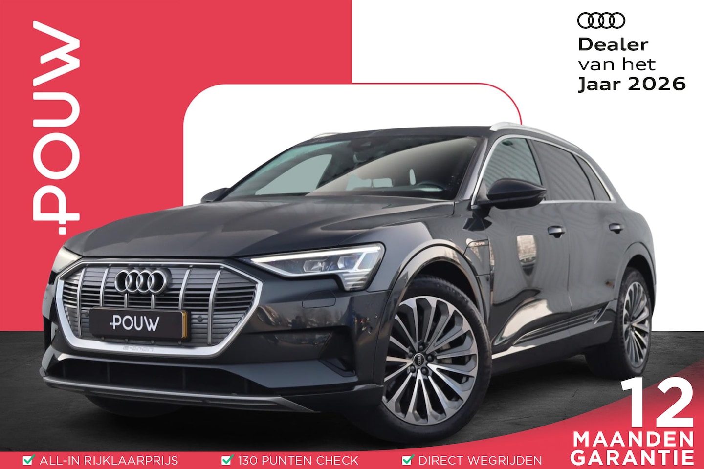 Audi e-tron - 55 408pk quattro Business Edition Plus 95 kWh | SoH 94% | Panoramadak | B&O | Leder - AutoWereld.nl