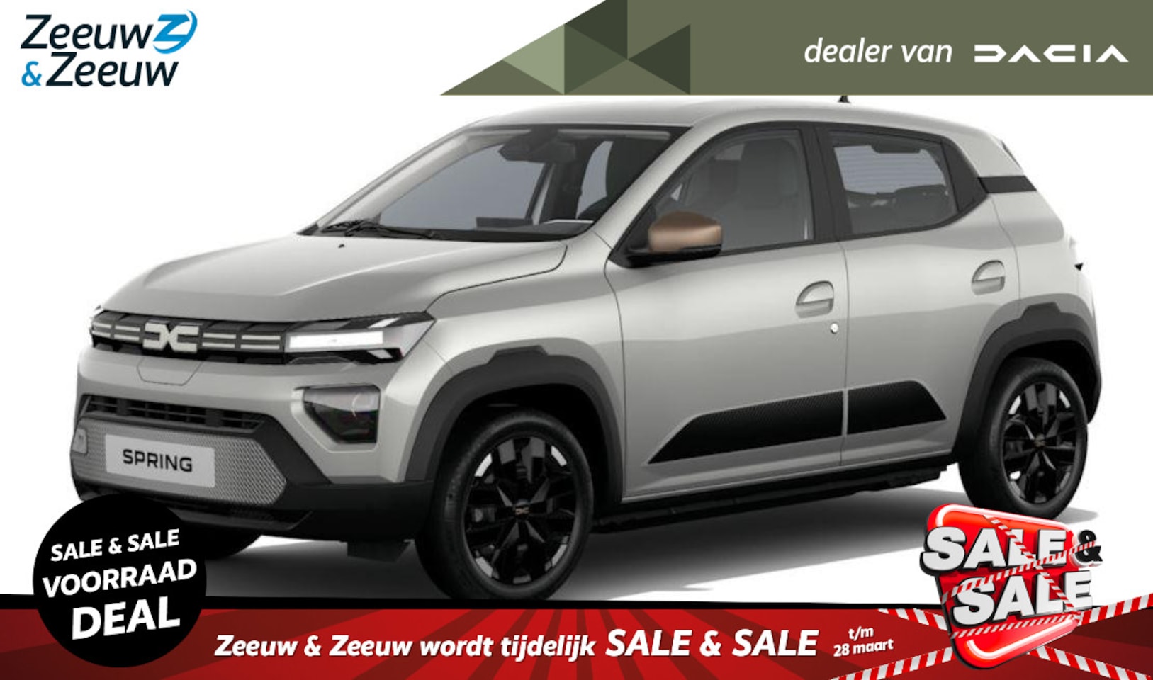 Dacia Spring - (Zeeuw & Zeeuw Private Lease Actie v.a. € 279,-) Extreme 100 | Wij maken graag een Private - AutoWereld.nl