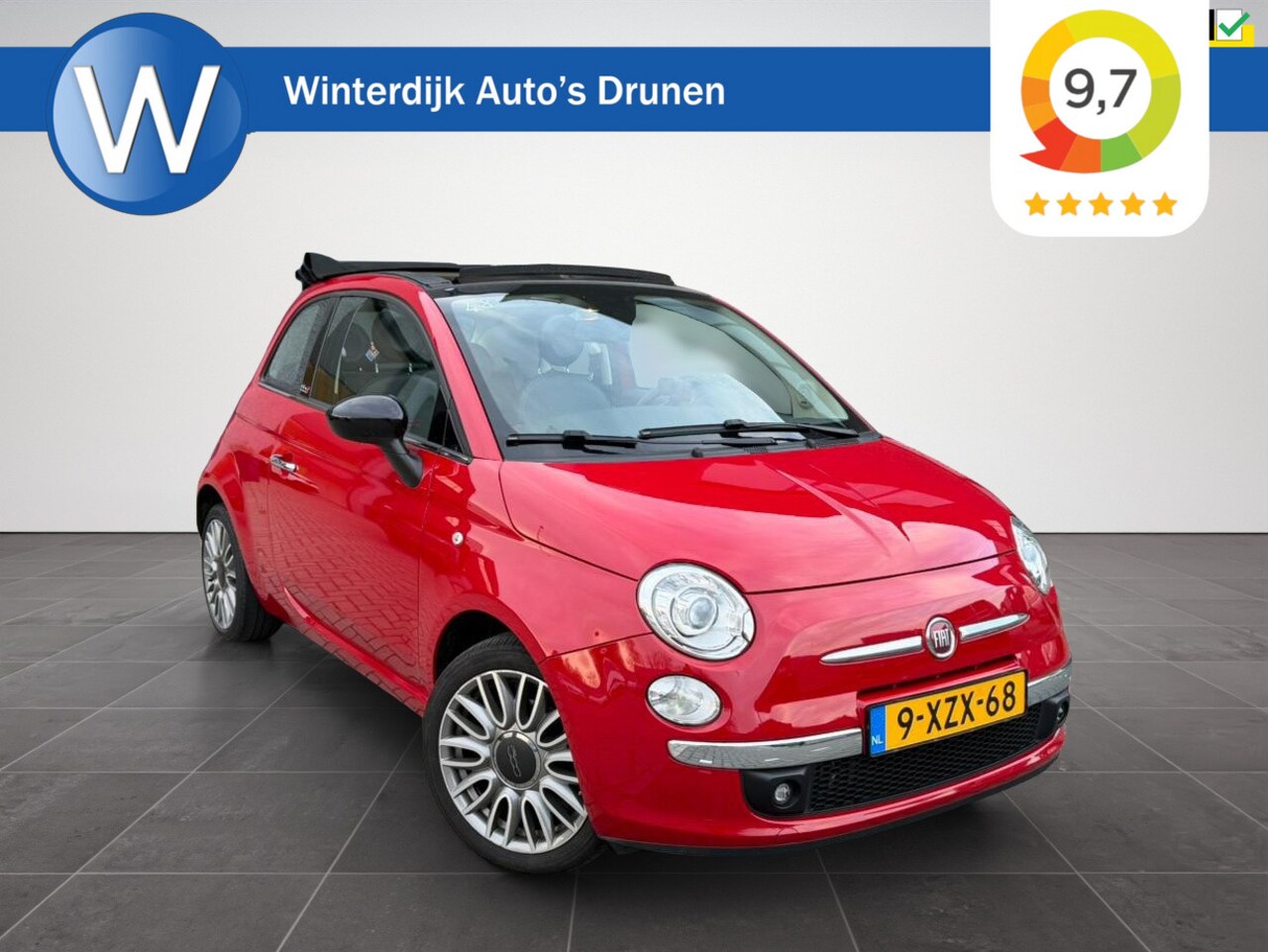 Fiat 500 C - 0.9 TwinAir Turbo Cult Puntgaaf|KofferMandje|NAP - AutoWereld.nl