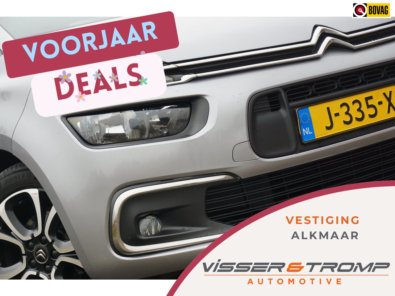 Citroën Grand C4 SpaceTourer - 1.2 PureTech Business Automaat - Gris Artense - Camera/Clima/Carplay - AutoWereld.nl