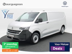 Volkswagen e-Transporter - Bedrijfswagens L2 64kWh 218 pk | Trekhaak | Achterdeuren | Bijrijdersbank | Zilver Metalli