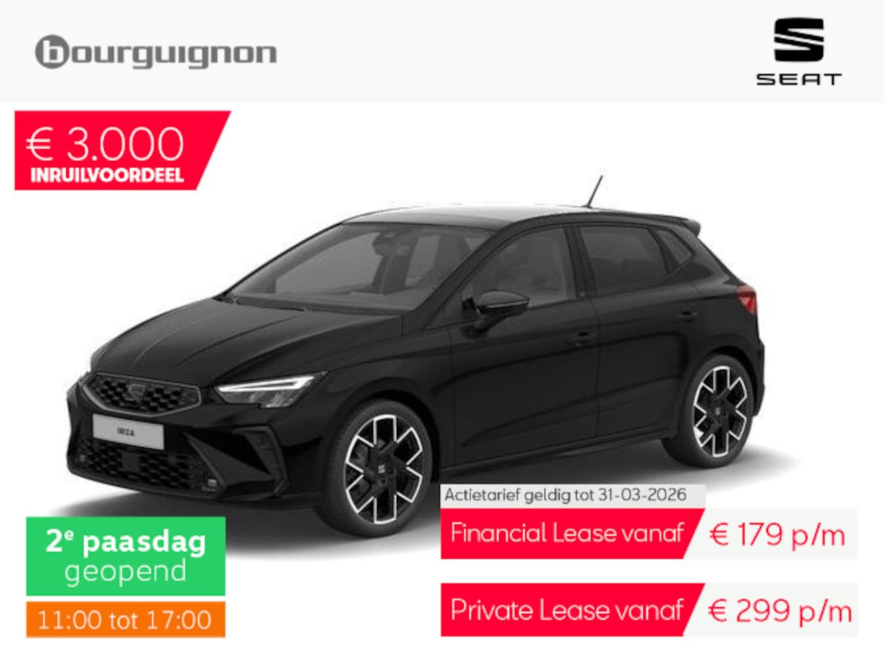 SEAT Ibiza - FR Business Connect 1.0 TSI 95 PK | Panoramadak | Stoelverwarming | Premium audio | Black - AutoWereld.nl