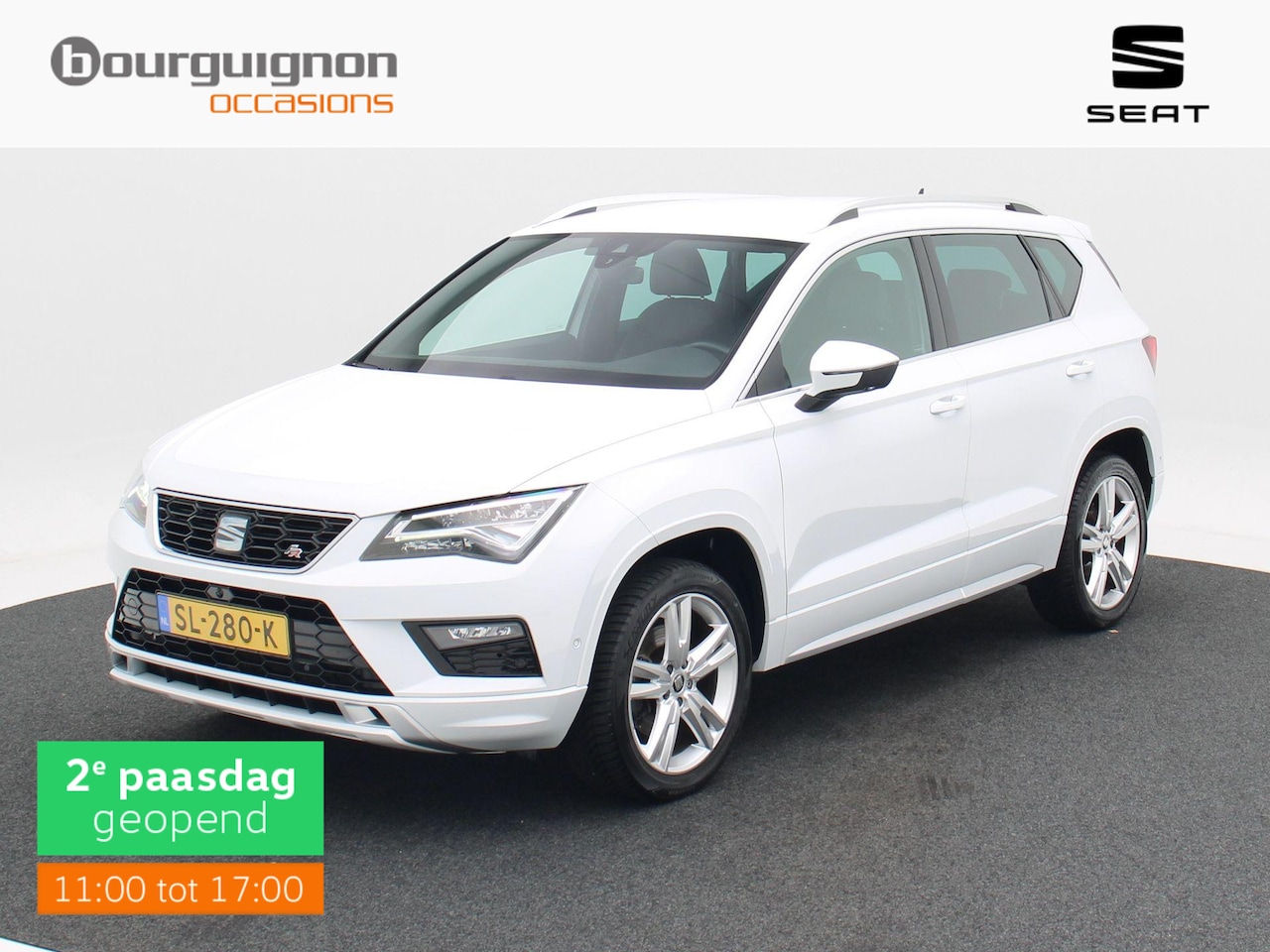 SEAT Ateca - 1.4 TSi 150 Pk Automaat FR Business Intense | Trekhaak | Full LED | 360° Camera | Seat Sou - AutoWereld.nl