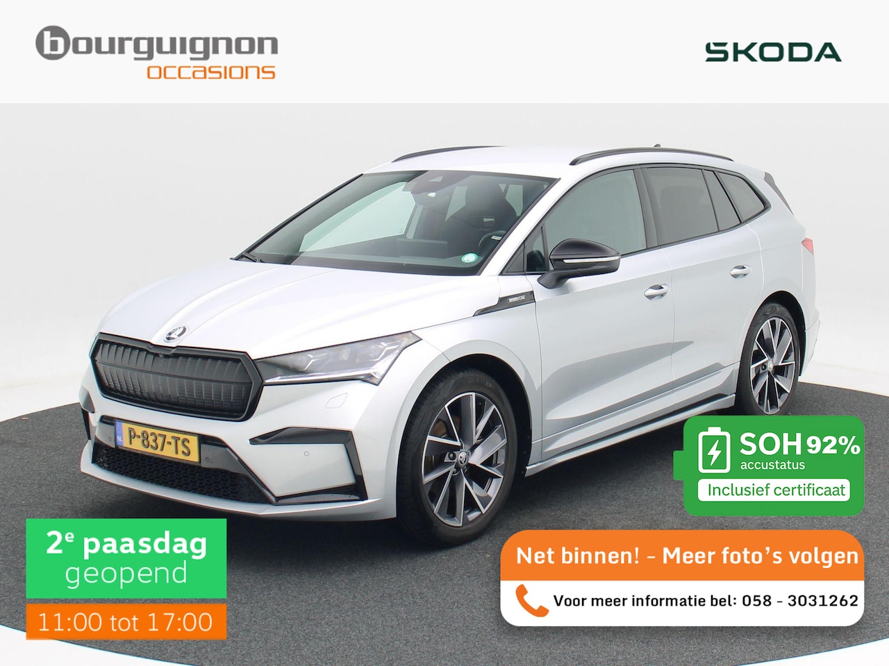 Skoda Enyaq iV - 60 180 Pk Sportline | Stoel/Stuur Verwarming | Camera | Climatronic | Adaptive Cruise | Fu - AutoWereld.nl