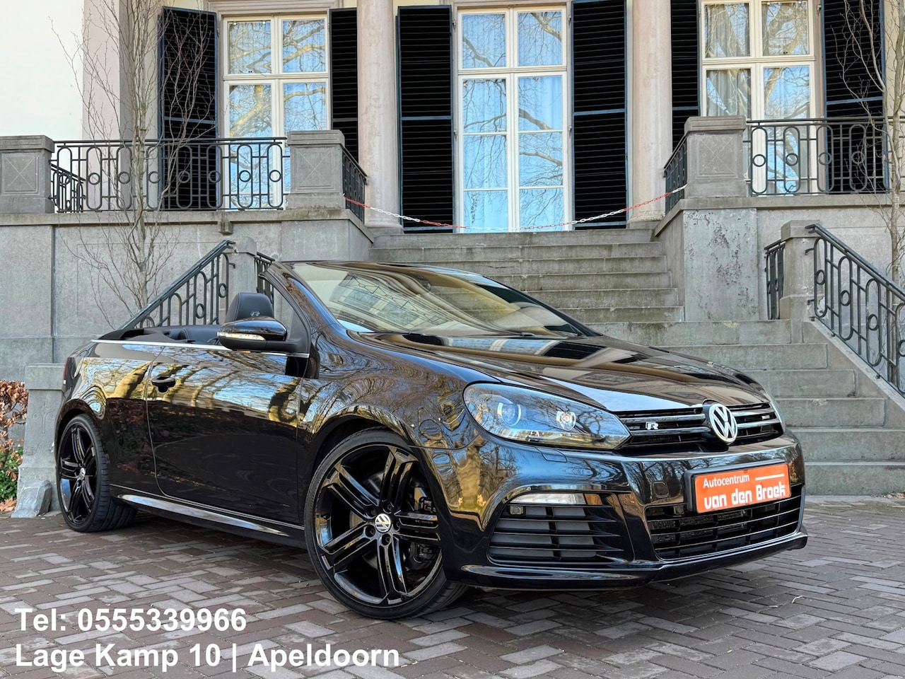 Volkswagen Golf Cabriolet - 2.0 TSI R DSG 265Pk Leder Xenon Navi Stoelverwarming Pdc Climate Cruise Ctr - AutoWereld.nl