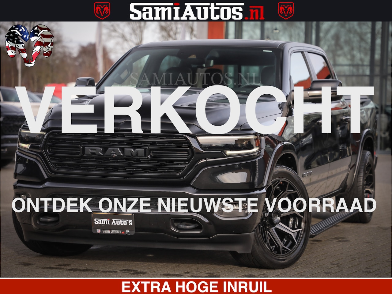 Dodge Ram 1500 - LIMITED BLACK OPS | 5.7 V8 402 PK HEMI | MEEST VOLLE EN LUXE UITVOERING | CREW CAB | DUBBE - AutoWereld.nl