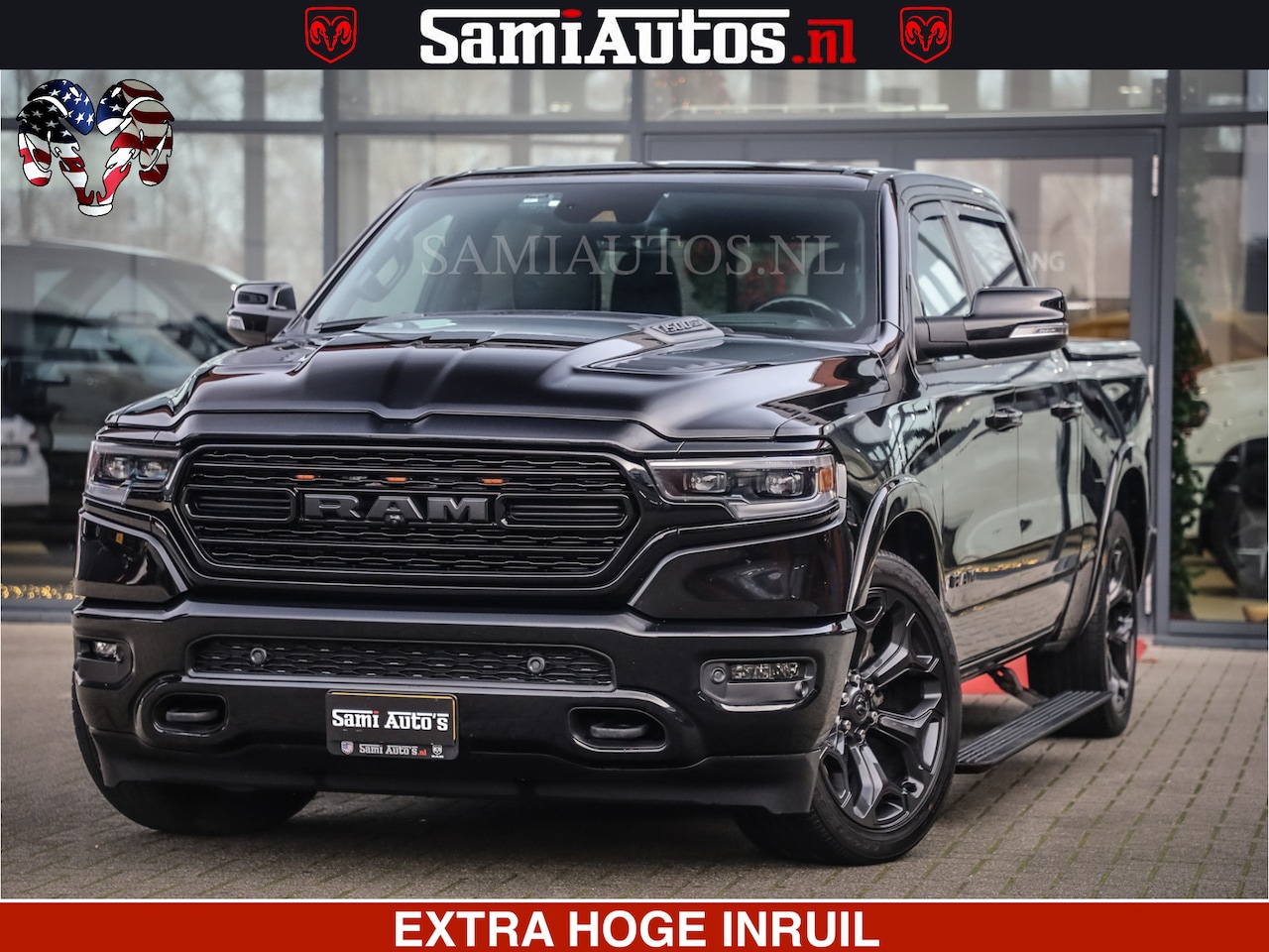 Dodge Ram 1500 - LIMITED NIGHT | 5.7 V8 HEMI | HUD | MWK | LUCHTVERING | EERSTE EIGENAAR | BOM VOL ALLE OPT - AutoWereld.nl