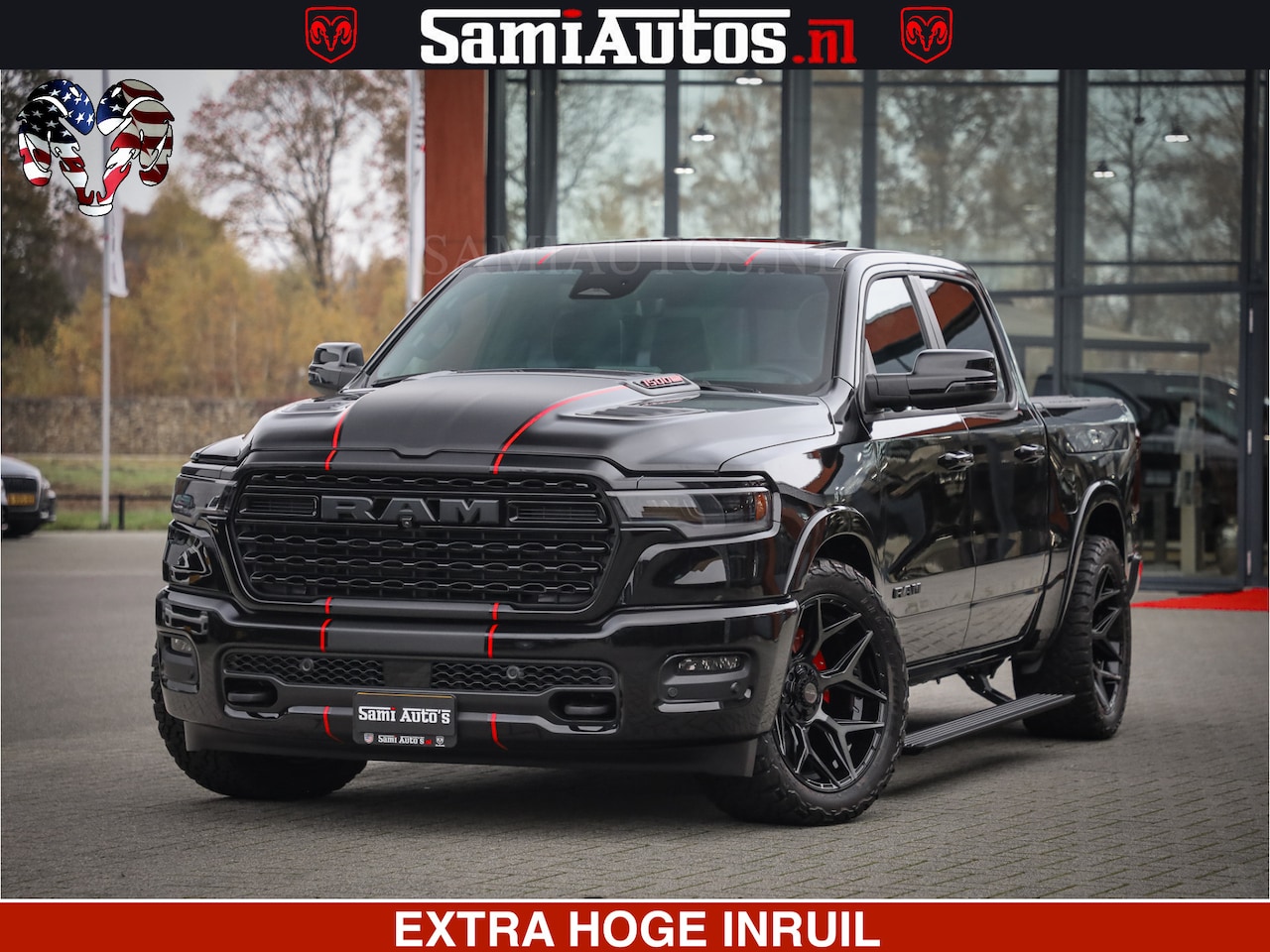 Dodge Ram 1500 - Limited Night H.O 540HP 706Nm | Massage + Full Option | De Meest Luxe en Volle Pick-Up in - AutoWereld.nl