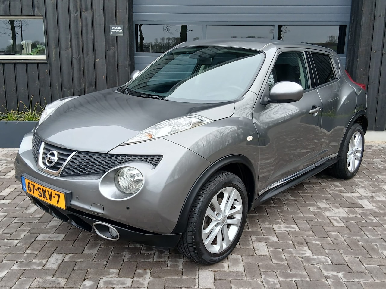 Nissan Juke - 1.6 Acenta Eco Nissan Juke 1.6 Eco Acenta Rijklaar NW APK PDC Cruise Clima Trekhaak Bluetooth USB NAP - AutoWereld.nl