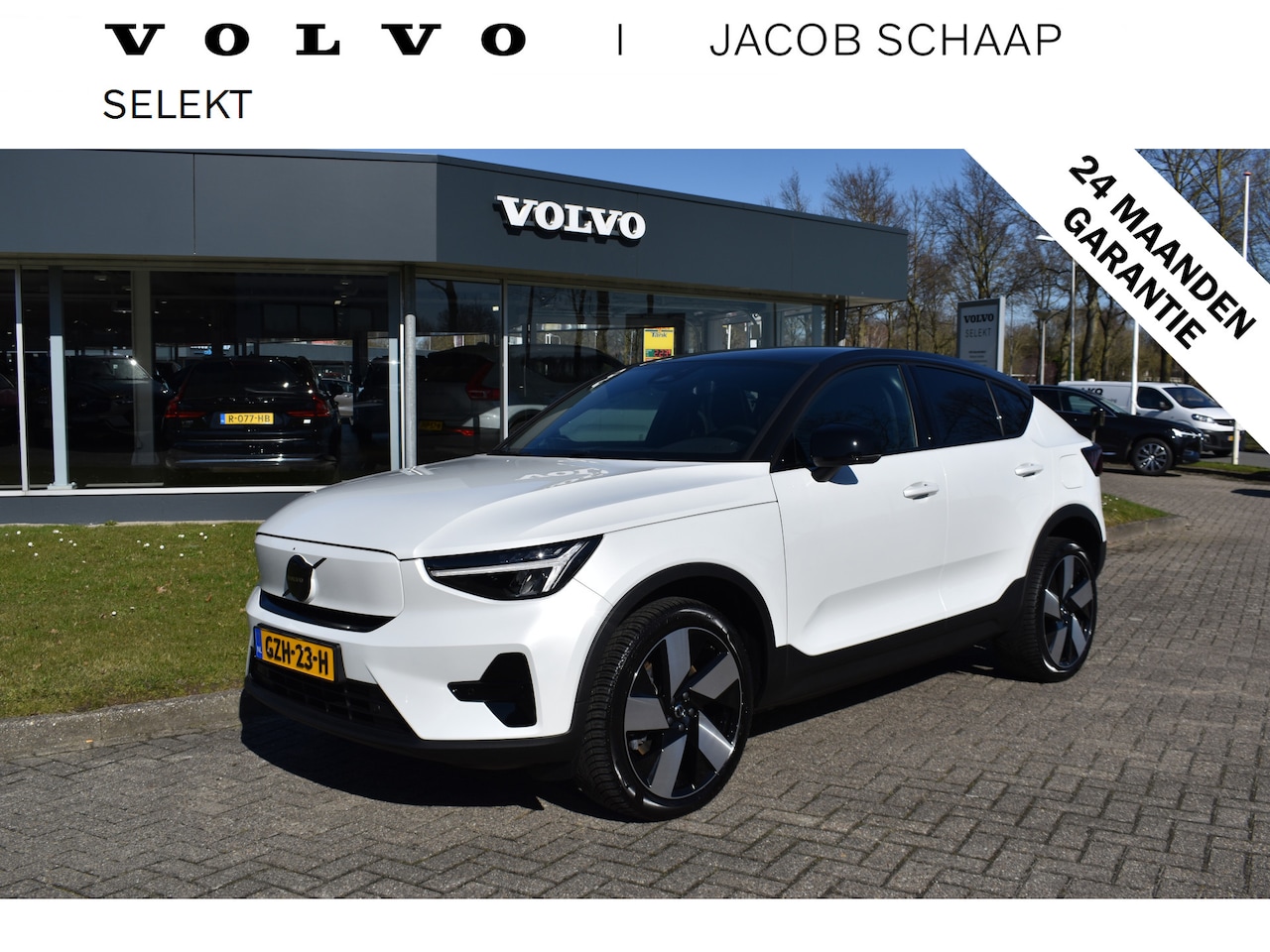 Volvo EC40 - Extended Range Plus 82 kWh / Black Sheep pakket met zwart dak / Fjord Blue tapijt / 20" Ve - AutoWereld.nl