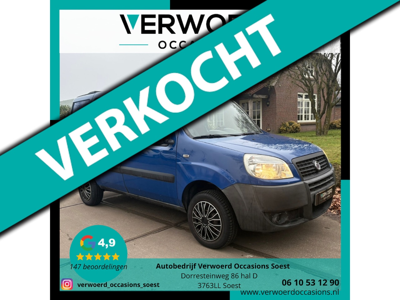 Fiat Doblò Cargo - 1.4 Basis|Bedrijfsauto|LAGE KM STAND|2 KEYS - AutoWereld.nl