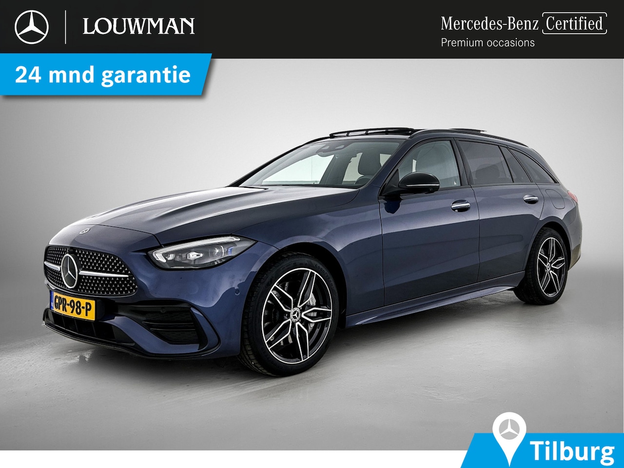 Mercedes-Benz C-klasse Estate - 300 e AMG Plug-In Hybride AMG Line | Night Pakket | Panorama Schuif-Kanteldak | Trekaak | - AutoWereld.nl