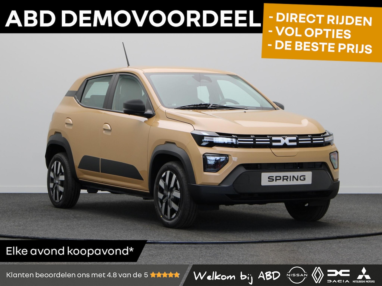 Dacia Spring - Expression 65pk 26.8 kWh | DC lader 30 kw | Airco | Bluetooth | - AutoWereld.nl