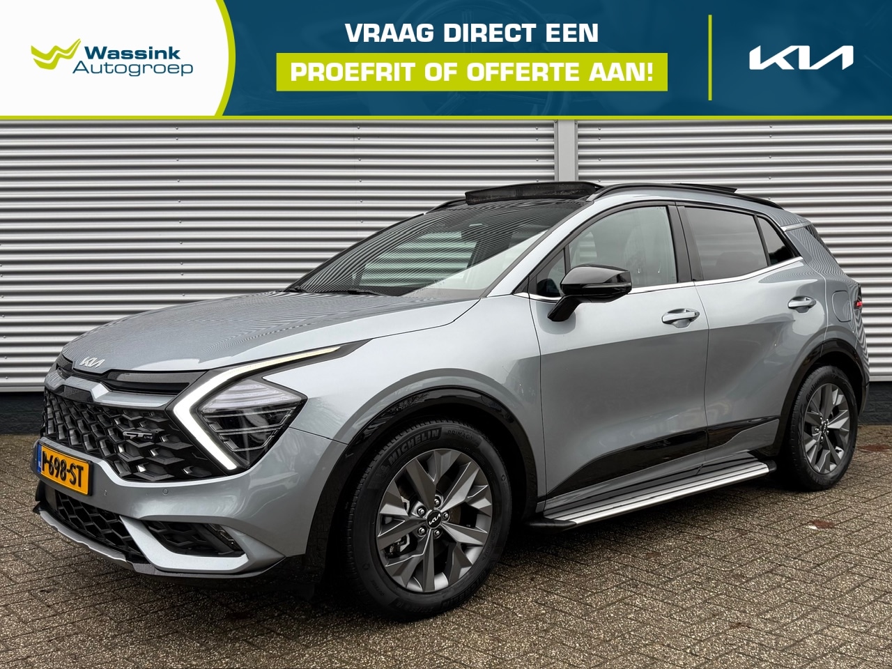 Kia Sportage - 1.6 T-GDi 230pk Hybrid AT6 GT-Line | Schuif/Kanteldak | Stoel/Stuurwielverwarming | Sidest - AutoWereld.nl