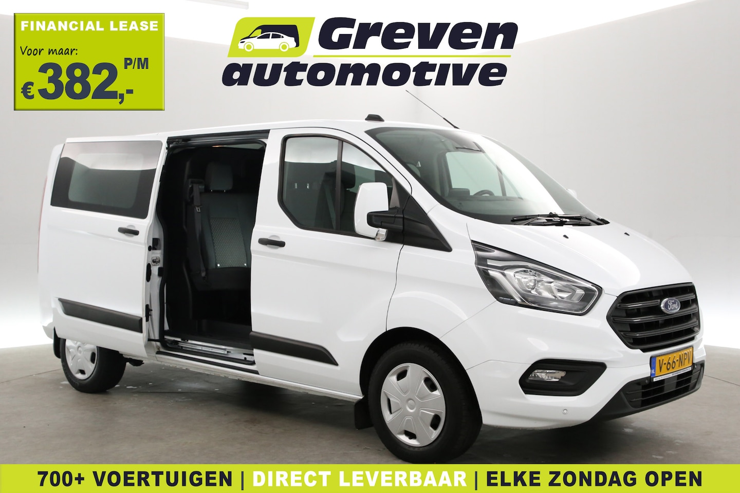 Ford Transit Custom - 2.0 TDCI L2H1 | DC | 6-Zits | Aut. | Adap. Cruise | Camera | Carplay | Trekhaak | Stoelver - AutoWereld.nl