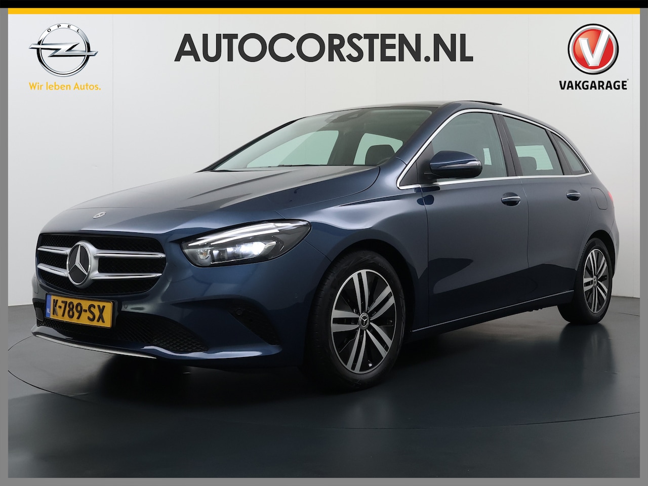 Mercedes-Benz B-klasse - 180T AUT-7 Luxury Pano-Dak Elektr+Leer+Geheugen+Verwarmd-Comfort-Stoel Navi Camera Apple C - AutoWereld.nl