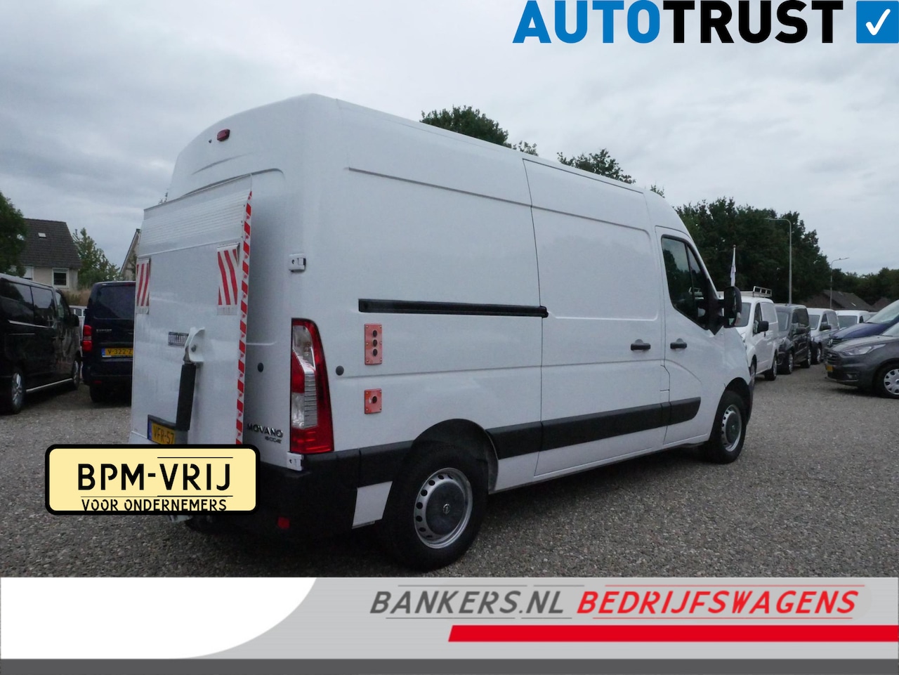 Opel Movano - 2.3CDTI L2H2 Laadklep lift Airco 110pk D'Hollandia 500KG Plateau 150cm Laadlift - AutoWereld.nl