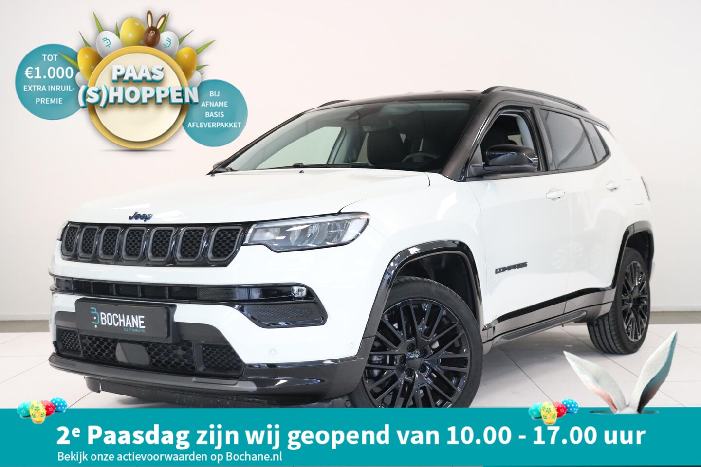 Jeep Compass - 4xe 240 Plug-in Hybrid Electric S | Camera | Leder | Adaptieve Cruise control | Achterklep - AutoWereld.nl