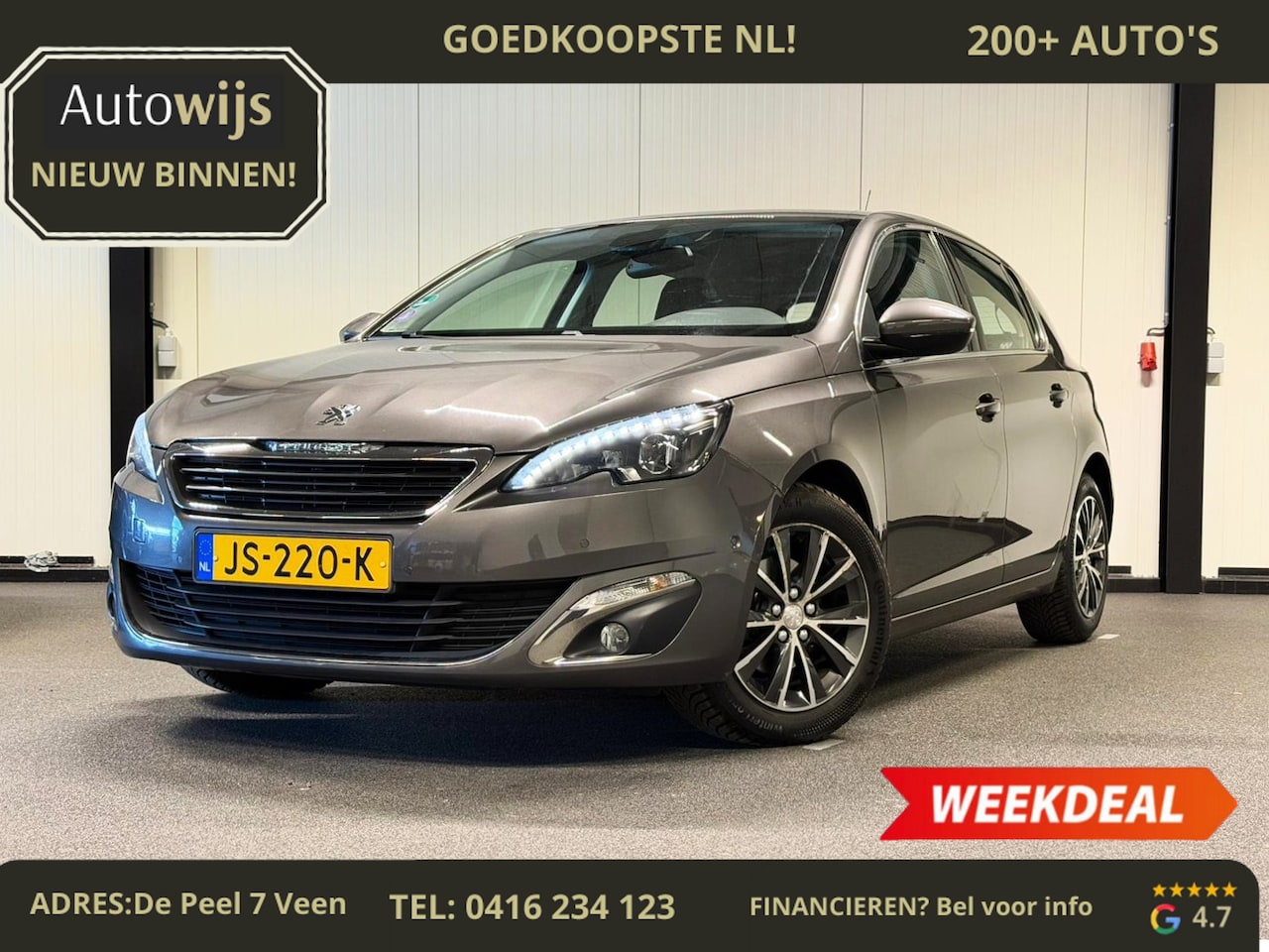 Peugeot 308 - 1.2 PureTech Allure|LED|AUT|TREKHAAK|CAMERA|D-RIEM VV - AutoWereld.nl