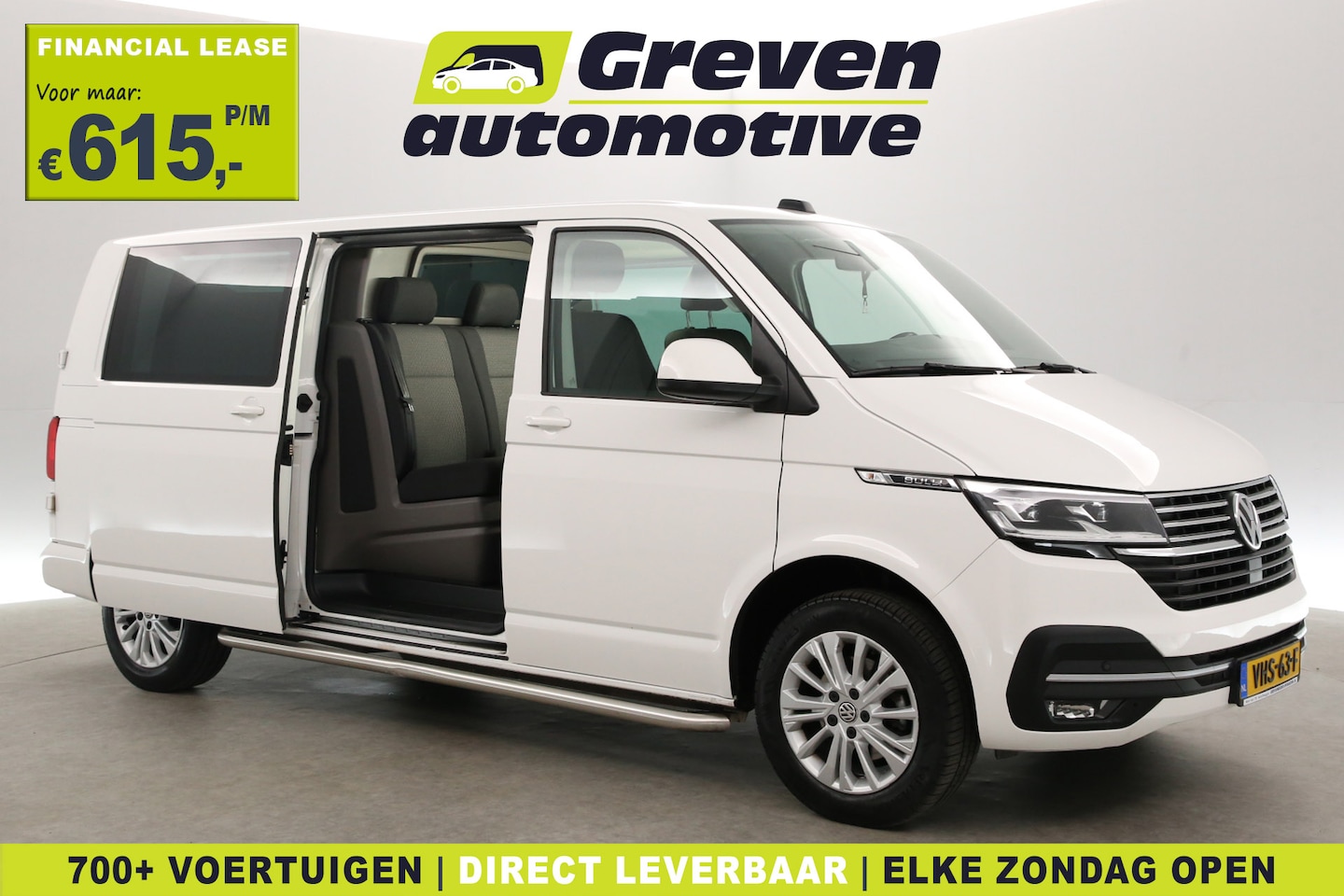 Volkswagen Transporter - 2.0 TDI L2H1 Bulli 150PK | Aut. | Dubbele Cabine | Airco | Adap. Cruise | Virtual | Camera - AutoWereld.nl