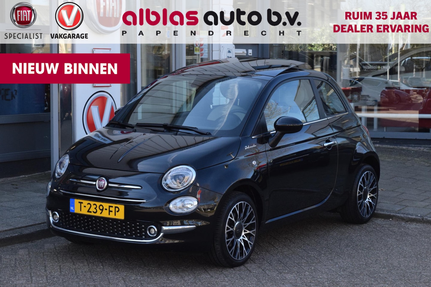 Fiat 500 - Hybrid Dolcevita|Dak|Carplay|16"|TFT|PDC| - AutoWereld.nl