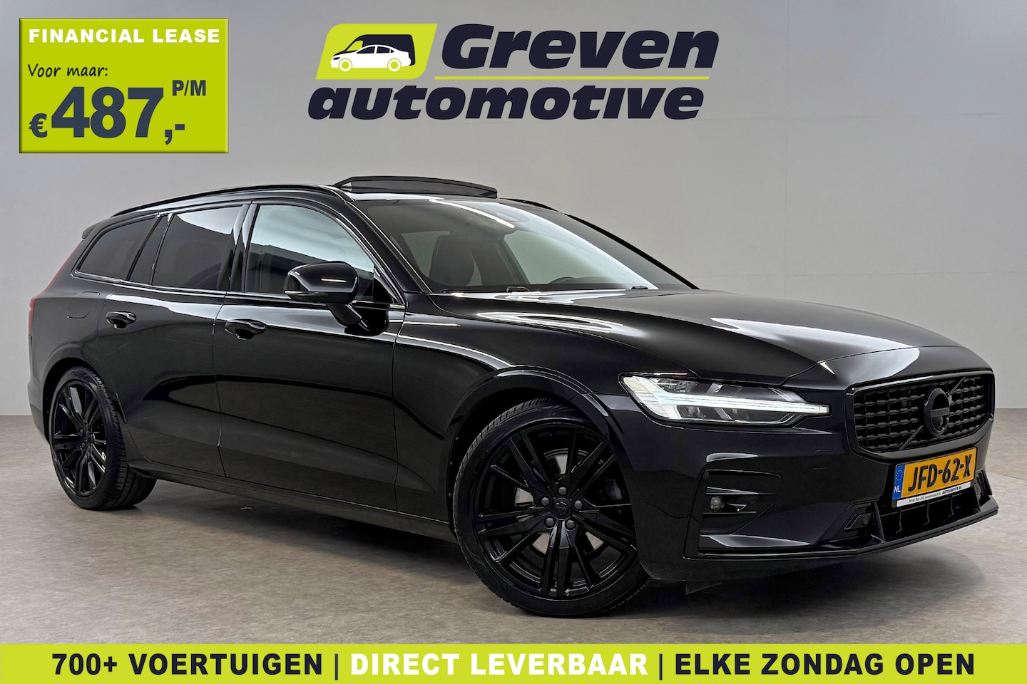 Volvo V60 - 2.0 B3 R-Design Black Edition | Pano | H/K | Sfeer | Virtual | Memory | HuD | Carplay | St - AutoWereld.nl