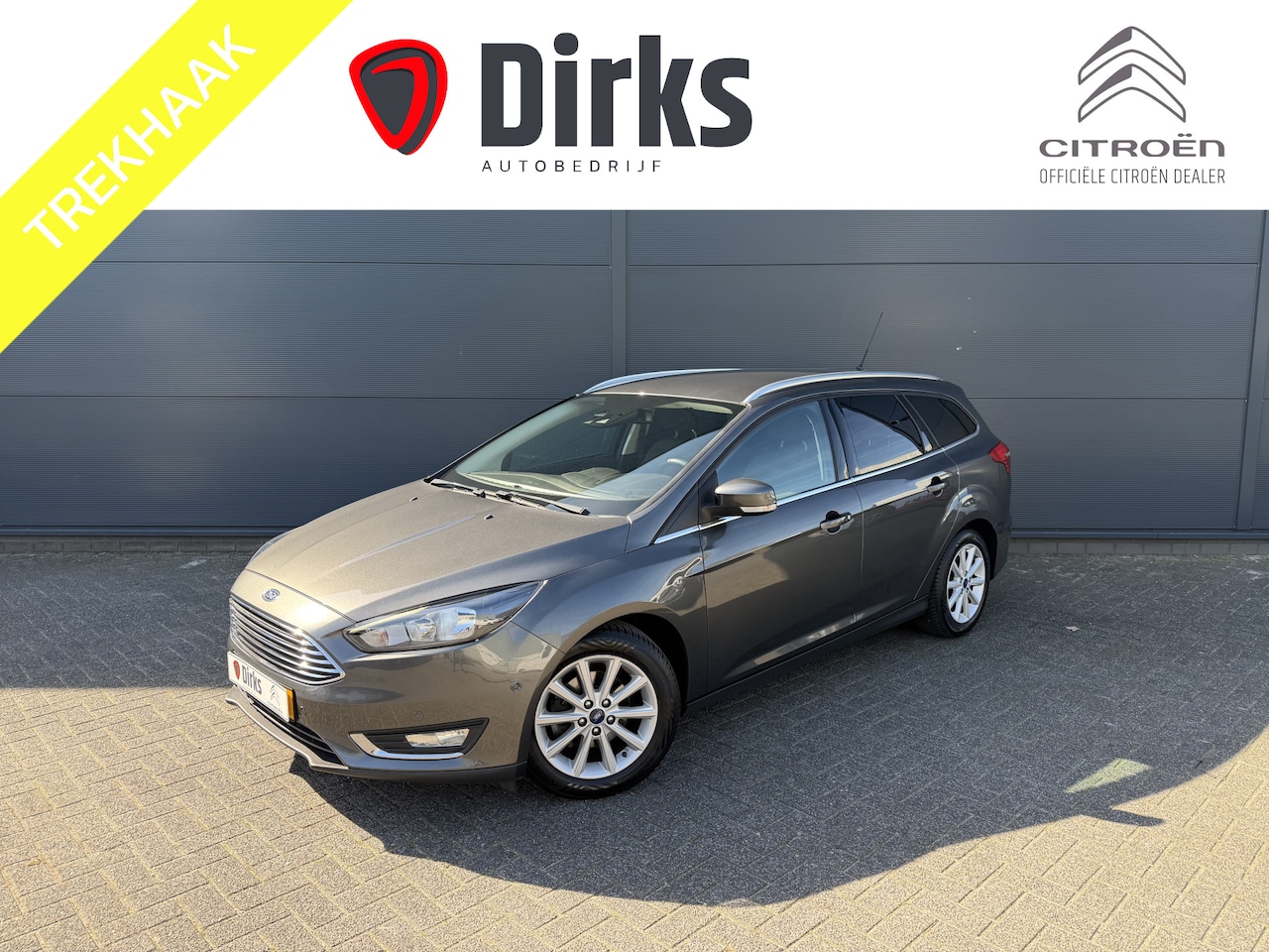 Ford Focus Wagon - 125pk Titanium (Trekhaak - Stoel-/-stuur verwarming - Automatische Airco - Navigatie - Par - AutoWereld.nl