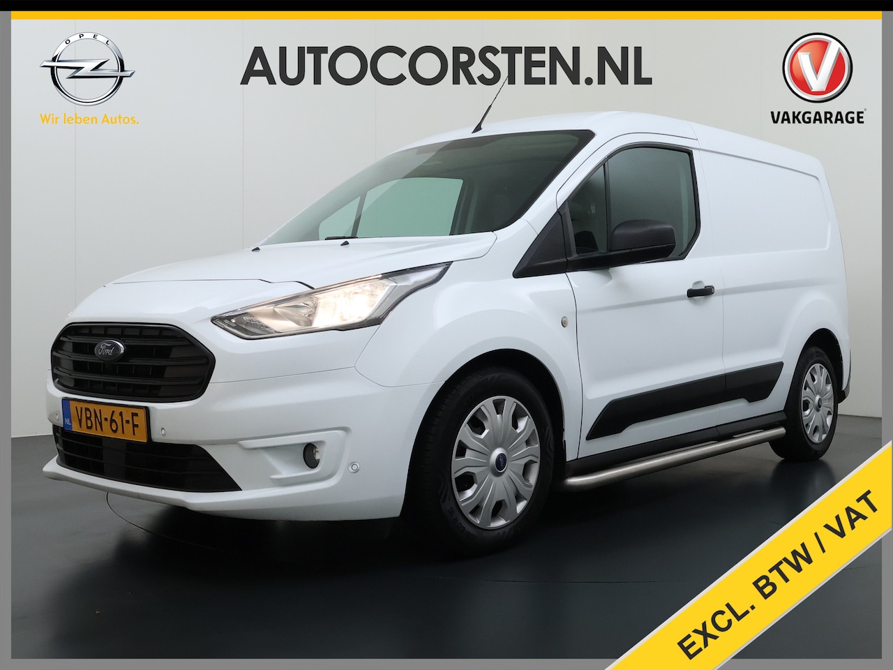 Ford Transit Connect - 1.5TDCI 100PK Trekhaak Kast Cruise Airco PDC-v+a EURO6 Sidebars L1H1 Trend HP Betonplex Vl - AutoWereld.nl