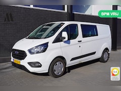 Ford Transit Custom - 2.0 TDCI 130PK L2 Dubbele Cabine EURO 6 - Airco - Navi - Cruise - Trekhaak - € 18.950, - E