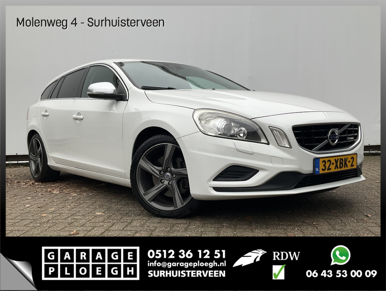 Volvo V60 - 2.0 T5 R-Design Cruise Stoelverw. Leer Voll.Onderh. Trekhaak - AutoWereld.nl
