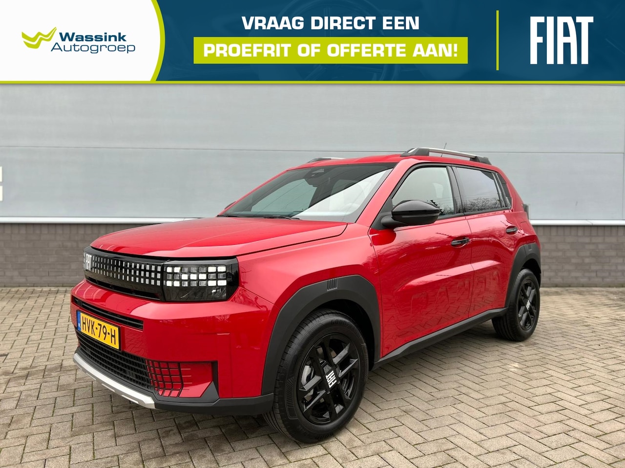 Fiat Grande Panda - 1.2 Hybrid 100 pk Automaat Icon | Style Pack | Pixel LED Lampen | Apple Carplay / Android - AutoWereld.nl