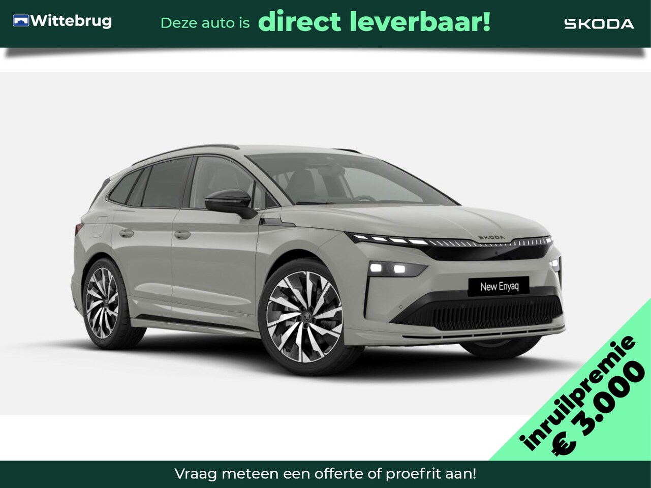 Skoda Enyaq iV - 85 Sportline / Business Upgrade pakket - Advanced / 21" lichtmetalen velgen Supernova / €2 - AutoWereld.nl