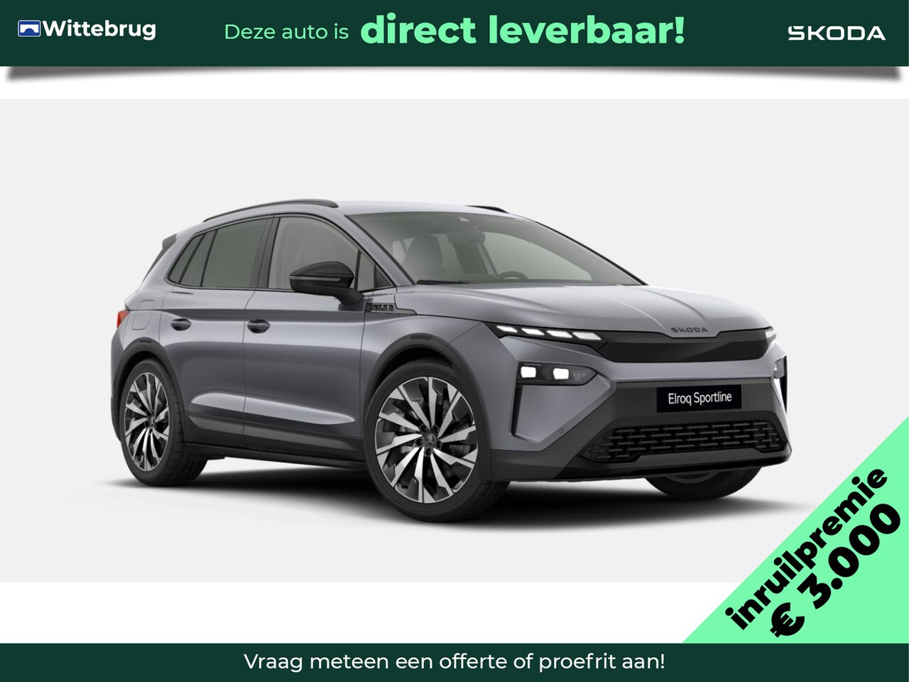 Skoda Elroq - 85 Sportline Edition Business upgrade pakket - Plus / 21" lichtmetalen velgen Supernova / - AutoWereld.nl