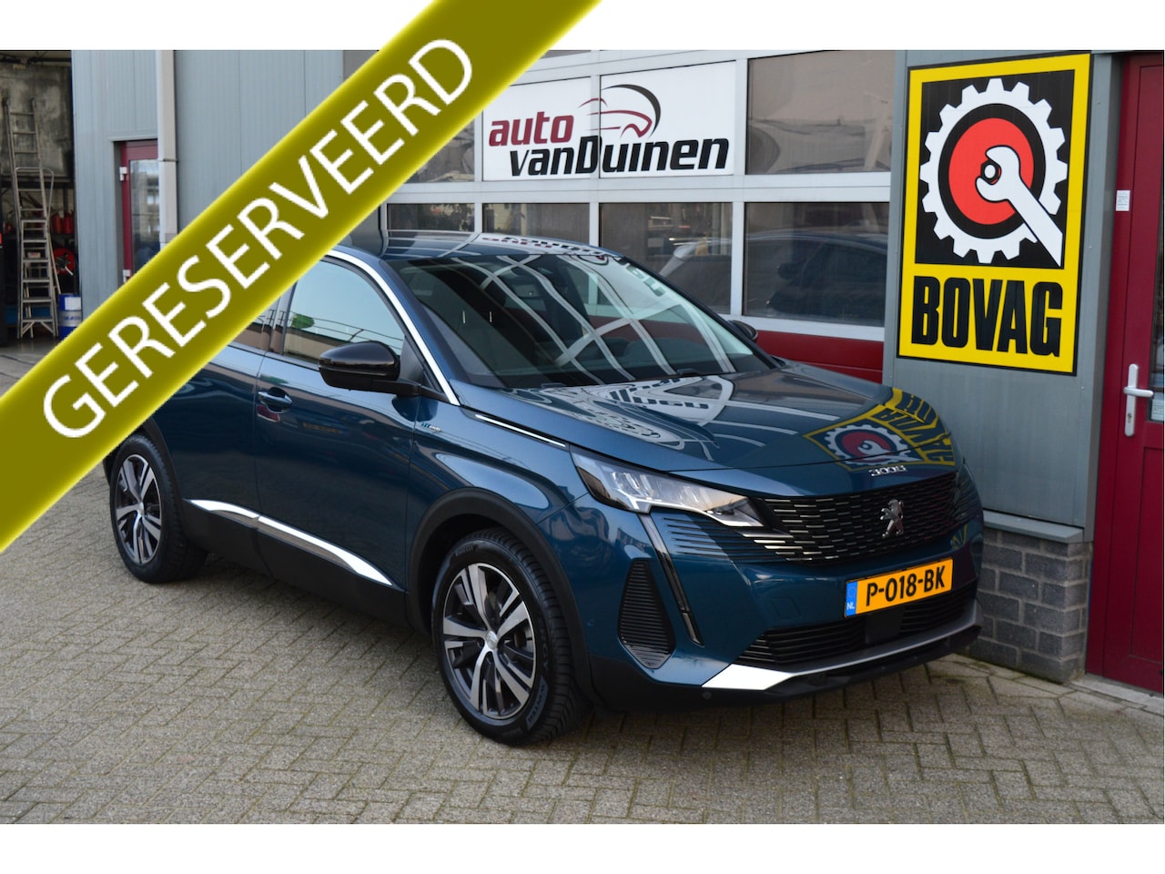Peugeot 3008 - 1.6 HYbrid 225 Allure O.a: Trekhaak, SOH 98.3, PDC, Camera, Carplay, Clima, Cruise, Etc. A - AutoWereld.nl