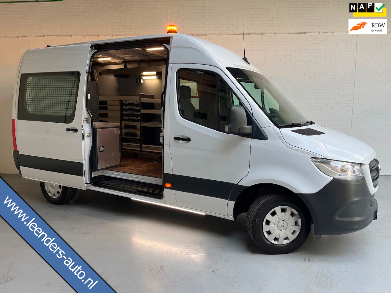 Mercedes-Benz Sprinter - Automaat Servicewagen 314 2.2 CDI 140PK L2H2 euro6 BOTT, Victron V230, Standkachel Trekhaa - AutoWereld.nl