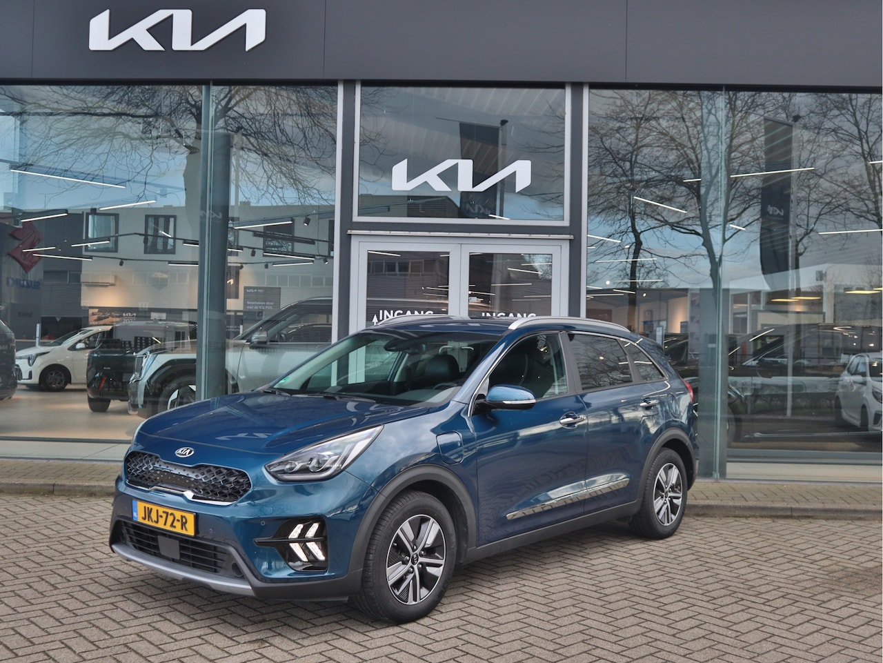Kia Niro - 1.6 GDi PHEV Plug-In-Hybrid DynamicPlusLine Navigatie | Stoelverwarming | JBL | Trekhaak | - AutoWereld.nl